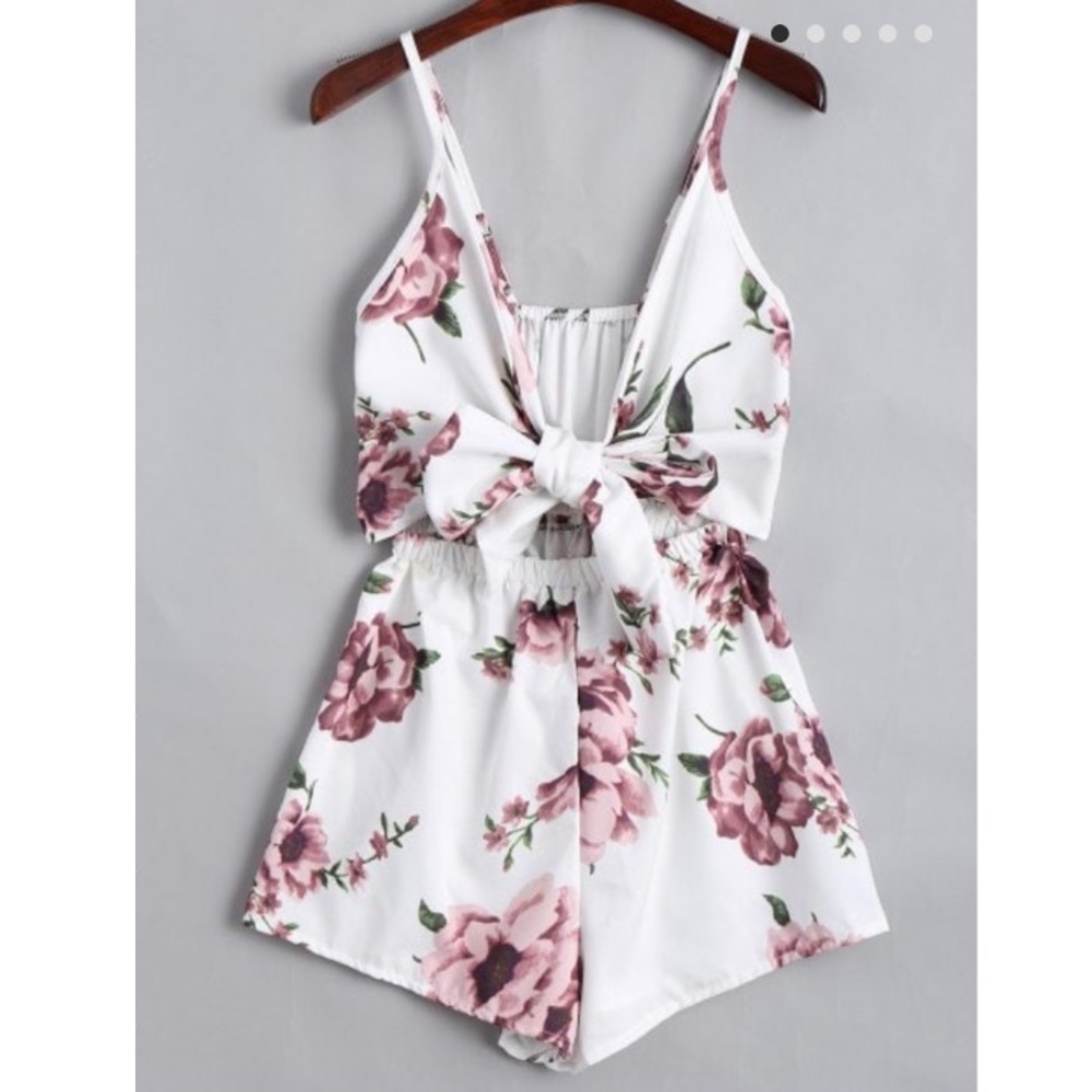 Floral Print Romper
